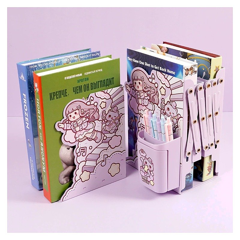 Metal Desktop Storage Bookends for School Office Event and Retail Use